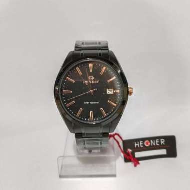 JAM TANGAN PRIA HEGNER 1678 HW 1678G ORIGINAL BLACK LIST RG