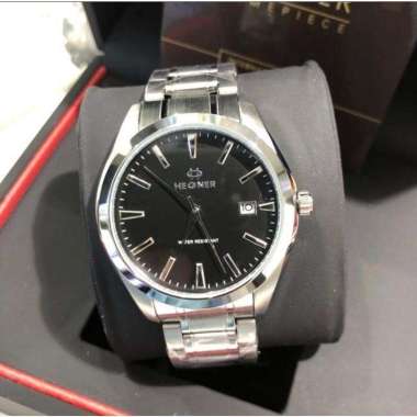 JAM TANGAN PRIA HEGNER 1678 HW 1678G ORIGINAL SILVER BLACK