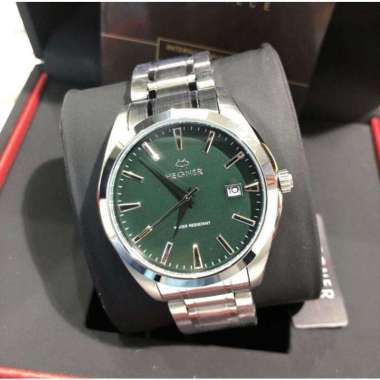 JAM TANGAN PRIA HEGNER 1678 HW 1678G ORIGINAL SILVER GREEN