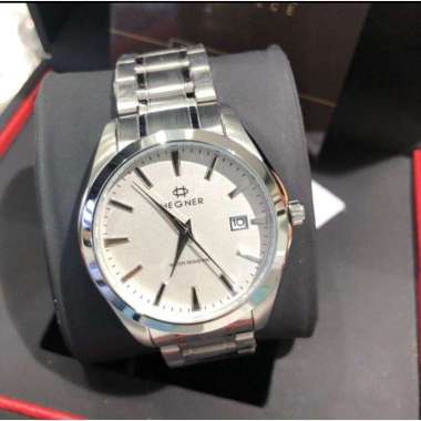 JAM TANGAN PRIA HEGNER 1678 HW 1678G ORIGINAL SILVER WHITE