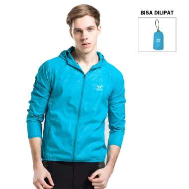VERISH Jaket Training Olahraga Pria Foldable Parasut Water Resistant Windbreaker JUMBO SIZE BESAR XX