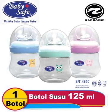 botol susu bayi 125 ml Wide Neck baby safe ( BPA FREE ) hijau