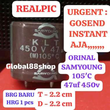 ELCO ELKO 47uf/450v 47uf 450v 47 450 SAMYOUNG ECO EKO KAPASITOR CAPACITOR