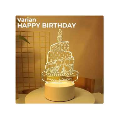 Goto Snoolite Lampu Tidur Karakter Aesthetic Hiasan DekorasiĀ KamarĀ LED HAPPY BIRTHDAY