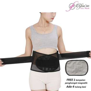 You've (You Have) Korset Lumbal Korset Lumbar Pinggang Tulang Belakang Saraf Pria Wanita 410 Hitam L