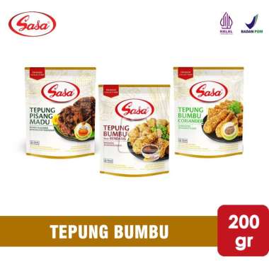 Tepung Bumbu Sasa Premium Pisang Madu / Rendang / Coriander (200 gr) Sasa Coriander