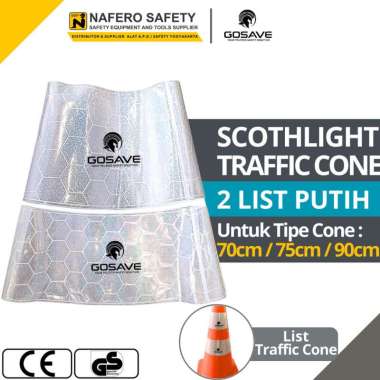 Scotlight GOSAVE Traffic Cone Reflector Reflectif Traffic Cone List Reflector untuk Traffic Cone 70 