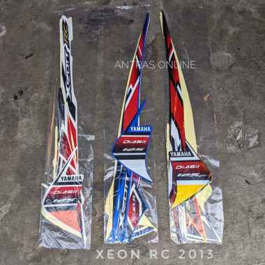 Stiker Striping Yamaha Xeon RC 2013 Lis Motor Model Standar Biru