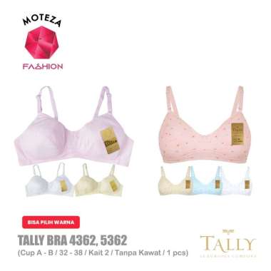 Tally 4362 ; 5362 BRA BH Remaja ABG Anak Perempuan I Tanpa Kawat I Tanpa Busa & Busa Tipis I Size 32