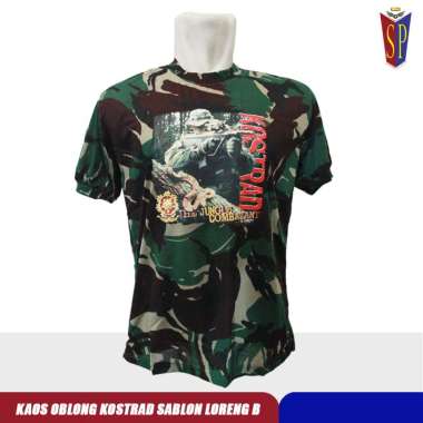 Kaos Kostrad Gambar Loreng - Kaos Dalam Kostrad Gambar Loreng