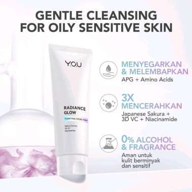 Purifying Facial Foam You Radiance Glow Facial Wash Series Whitening 100gr