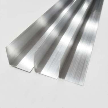 List Lis Siku Alumunium Sisi Meja Etalase Rak 1x1 2x2 3x3 cm per Meter - 2.5 x 2.5 cm 3 x 3 cm