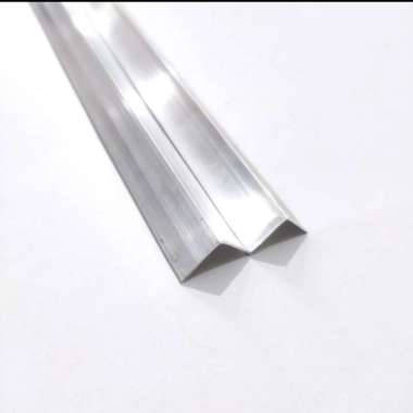 List Lis Siku Alumunium Sisi Meja Etalase Rak 1x1 2x2 3x3 cm per Meter - 2.5 x 2.5 cm 1.5 x 1.5 cm