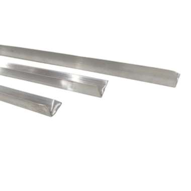 List Lis Siku Alumunium Sisi Meja Etalase Rak 1x1 2x2 3x3 cm per Meter - 2.5 x 2.5 cm 1 x 1 cm