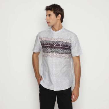 Platini Kemeja Pria Lengan Pendek Katun Ungu 931276 XXL