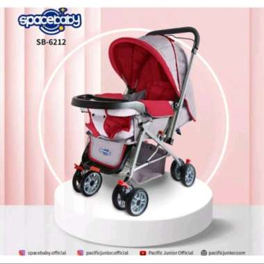 Baby Stroller Space Baby 6212 Kereta Bayi Merah Multicolor