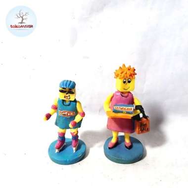 Maskot Lipton Ice Tea Mom Mother Son Ibu Anak Ice Skating Kid Old Toys