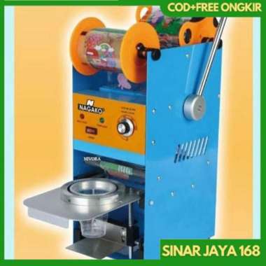 MESIN PRESS CUP NAGAKO CSN-D8 CUP 12-22 OZ/ CUP SEALER / MESIN PRESS GELAS PLASTIK MINUMAN MANUAL OM