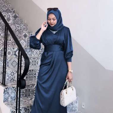 Nathalie Dress Kondangan Bahan Silk Premium | Sabila Dress Bridesmaid Satin Velvet Premium Dress Bri