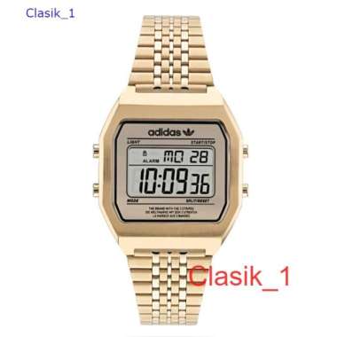 Original 100%!! Adidas AOST22074 TWO Jam Tangan Unisex Gold Vintage Garansi Resmi 1 Tahun