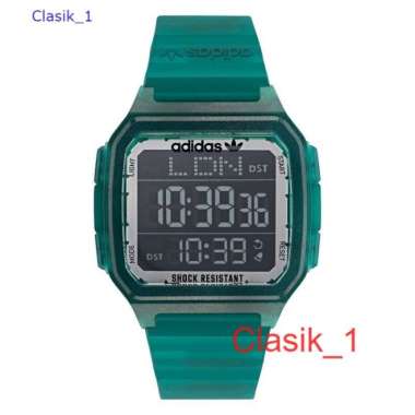 Original 100%!! Adidas AOST22048 DIGITAL ONE GMT Jam Tangan Pria Green Garansi Resmi 1 Tahun