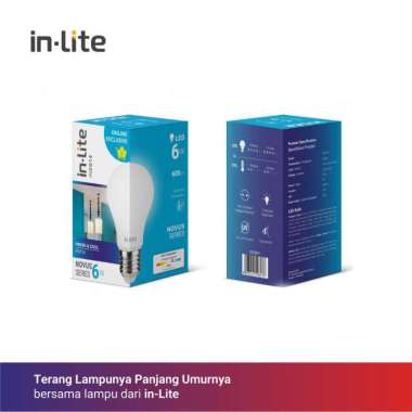 Lampu LED In-lite NOVUS 6w 6 watt bulb bergaransi Inlite