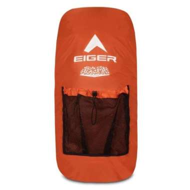EIGER RAIN COVER + WASTE POCKET (45L-55L) Orange
