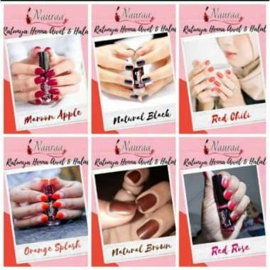 (READY) NAURA KUTEK MUSLIMAH HENNA KUKU HALAL MAROON