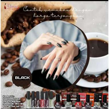Nauraa Naura Kutek Muslimah BPOM Kuteks Halal Muslimah Henna Naura Kutek Halal Sah Natural Black