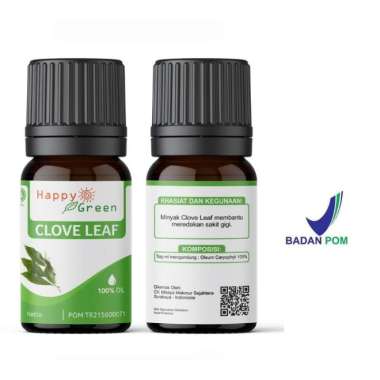 Happy Green Minyak Atsiri Daun Cengkeh 80 ml Clove Leaf Essential Oil