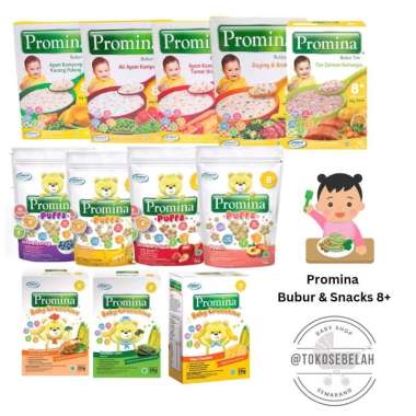 Promina Bubur Tim Crunchies Puff 8+ Pasta Mac and Cheese Snack Cemilan Anak Bayi Crunchies Seaweed