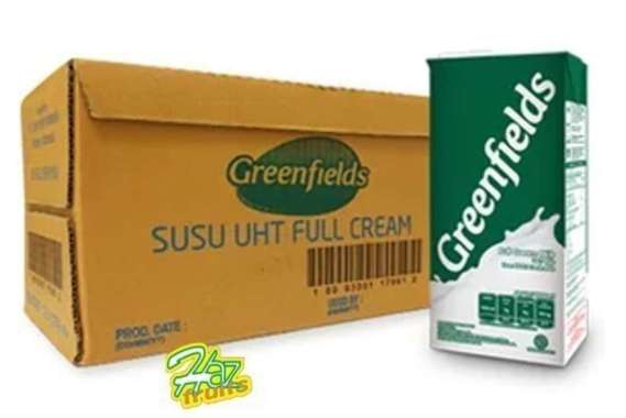 Susu UHT Fullcream GREENFIELDS 1 liter / Carton 12 pcs