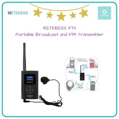 RETEKESS FT11 - Portable Broadcast and FM Transmitter