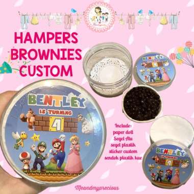 MMP - Hampers Brownies Cup Custom Birthday / Hampers Brownies Lebaran / Hampers lebaran / Hampers Id