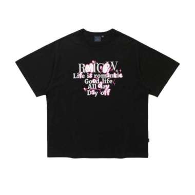 [ROMANTIC CROWN]★ATHLETIC LOGO TEE SHIRT Jual Rmtcrw Romantic Crown Athletic Logo Black Tee 100