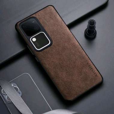 CASING VIVO V30 / V30 PRO CASE SLIM LEATHER PREMIUM V30 HITAM