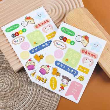 stiker karakter lucu stiker tq thank you stiker handmade stiker box delicious