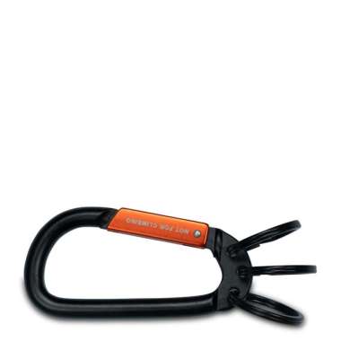 EIGER OCHAIN CARABINER KEYCHAIN BLACK Black