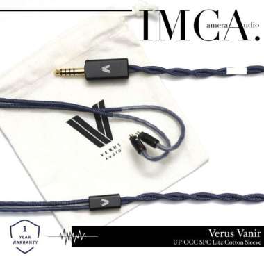 Kabel Earphone Verus Vanir MMCX UP-OCC SPC Litz Cotton Sleeve Cable 3.5mm MMCX