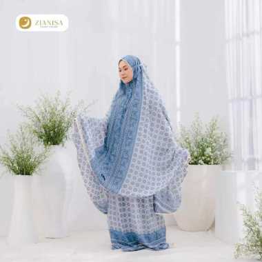 Mukena Tazbiya x zianisa eid maizah grey Rayon Premium Quality Zianisa Blue