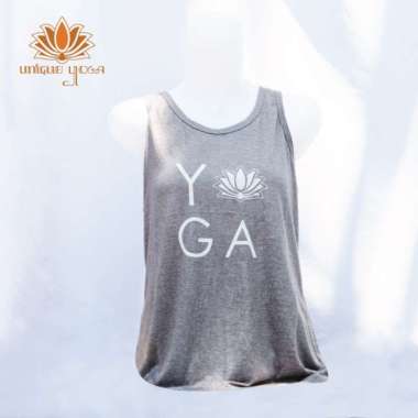 VERISH Baju Olahraga Senam Terbaru / Top Bintik Tulisan Yoga / Kaos Yoga Pria / Kaos Yoga Wanita /Ba