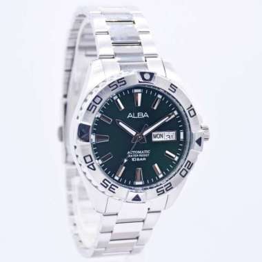 Jam Tangan Pria ALBA AL4391X1/ALBA AL4395X1 Original silver hijau