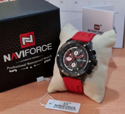 Jam Tangan Pria Naviforce 8034 Original NF8034 Merah