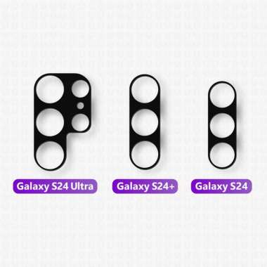 Camera Lens Protector Samsung Galaxy S24/Ultra/Plus Protego Aluminium - Black Samsung Galaxy S24+ / 