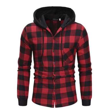 Kemeja Jeco Hem Kemeja Hoodie Pria Kemeja Jecos Marun