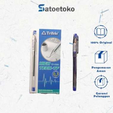 BOLPEN TRIFELO HI TECH 0.3 BIRU (SATUAN)