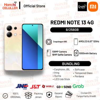 Xiaomi Redmi Note 13 4G 8/256GB Garansi Resmi Xiaomi Indonesia TAM Note 13 4G 8/256GB Non Bundling