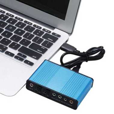 Kebidumei Sound Card External 5.1 Suround USB for Laptop PC