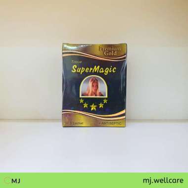 Tisu Super Magic Premium Gold isi 3 Sachet Tissue Magic Tahan Lama