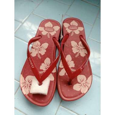 luofu sandal jepit wanita dewasa luofu F-2268 Merah Size 36
